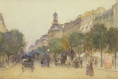 Der Boulevard des Italiens, Paris, 1887 von J. Little